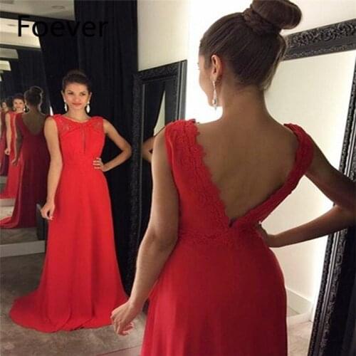 Abendkleider Elegant 2019 robe de soiree Backless Vestido de festa longo Lace Red long evening dresses for women