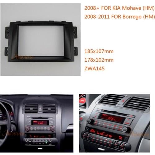ZWNAV 11-145 TOP quality Car Radio Fascia Installation surround trim dash kit for KIA Mohave (HM),Borrego (HM) 2DIN