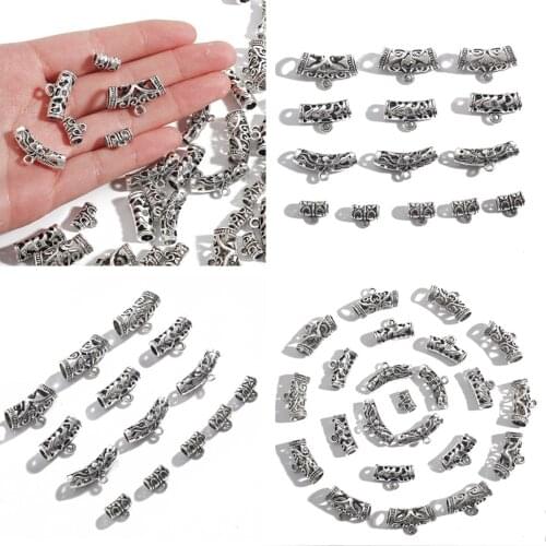 10pcs Antique Connector Metal Charms Beads Crafts Pendant Clasp Bracelet Connector Beads DIY Jewelry Making Necklace Accessories