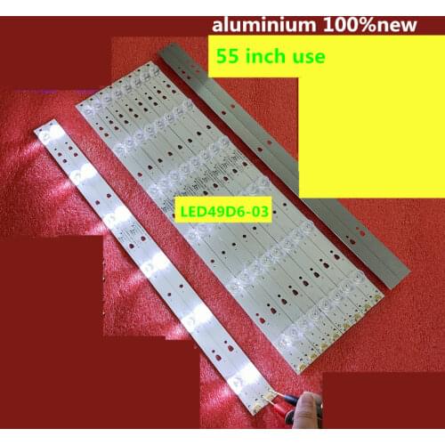 12piece/lot LCD TV backlight bar LED49D6 LE48D19S LED49D6-03(A) LED49D6 30349006203 aluminium 100%new