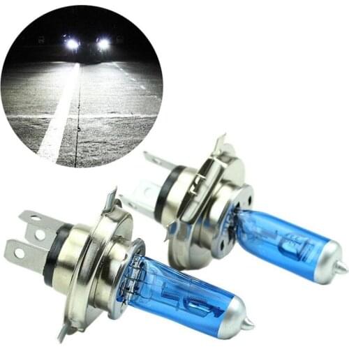 2PCS Super White H4 55W DC12V Bi-Xenon HID High Power Low Consumption Beam Headlight Bulb 6000K Light Lamps Su Car Parts#267644