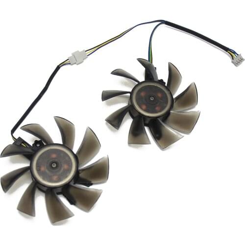 2PCS/lot GA82S2H For GALAX GTX1060 Cooler Fan For KFA2 GeForce GTX 1060 Graphics Cards as replacement Fan