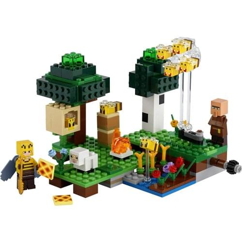 276pcs The Farm Model Building Blocks With MyWorld Action Figures Bricks Set Gifts Educational Toys For Children