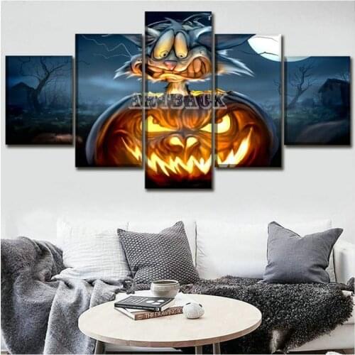 5 spell picture diy diamond painting pumpkin monster full square / round drill cartoon 3D diamond embroidery mosaic