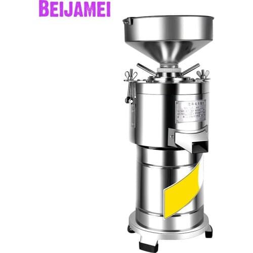 BEIJAMEI New 220V commercial peanut butter grinder machine automatic electric sesame paste grinding milling machine