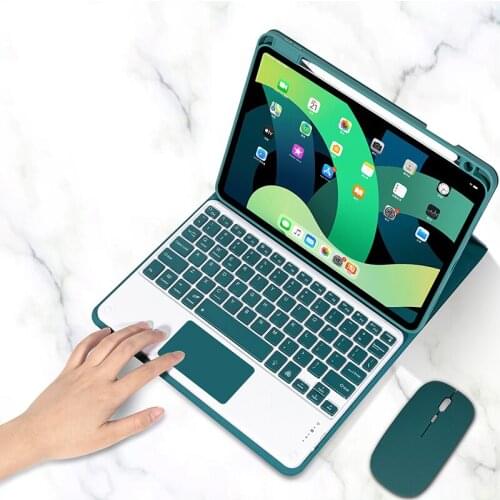 Luxury Backlit Touchpad Keyboard Case for iPad Pro 11 Case 2020 iPad Pro 11 2021 Funda Capa 7th 8th Generation Cover Set