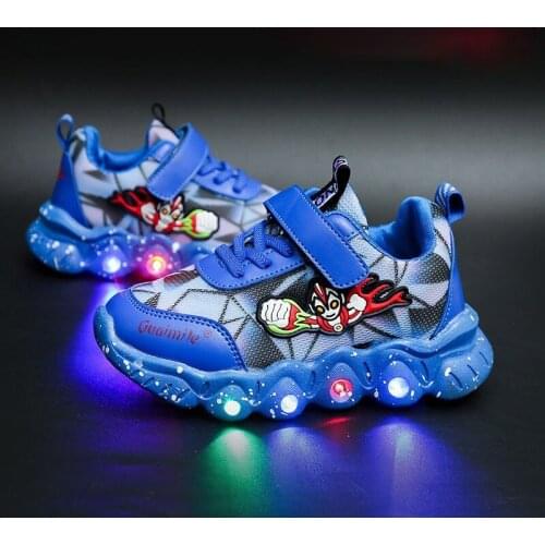 Childrens Led Shoes Boys Lighted Sneakers Glowing Shoes for Kid Sneakers Boys Baby Sneakers Big Kids Shoes