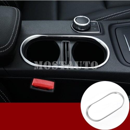 For Benz GLA X156 Inner Console Water Cup Holder Frame Cover Trim 2013-2018 1pcs Car Accessories Interior Car Decor Car Trim