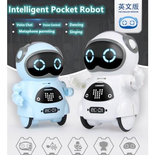 Voice Recognition Intellingent Mini Dancing Singing Electric Pocket Robot Toys Gift for kids