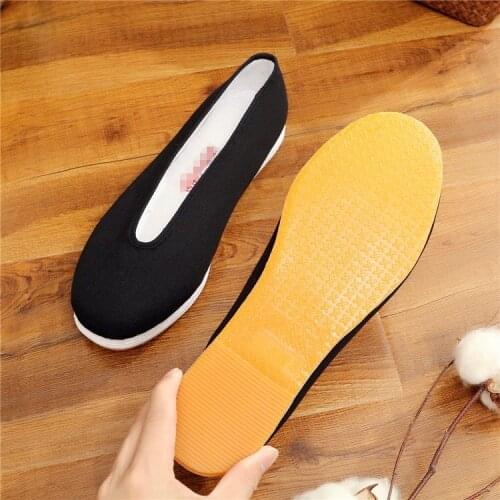 UNISEX handmade cotton tai chi taiji shoes kungfu qigong martial arts sneaker zen lay shaolin monk kung fu shoes EU35~EU48