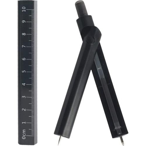 Multifunction 4 in 1 Professional Drawing Compass with Erasable Pen Ruler Eraser for Geometry Drafting Math Students