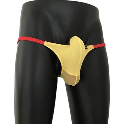 Underwear Ice Silk Erect Socks G-strings Low Waist Bikini Gay Men Thongs Underwear