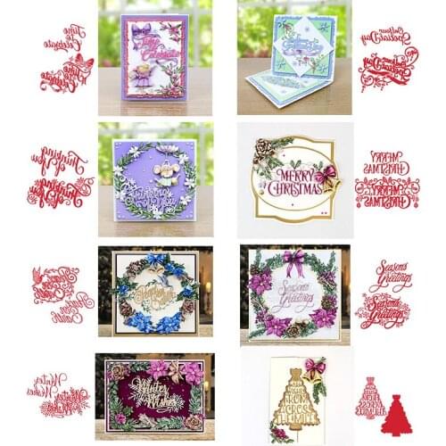 2019 New Dies Metal Cutting Dies Best Wishes Letter Decoration For DIY Scrapbooking Album Paper Card Craft Embossing Die Cuts