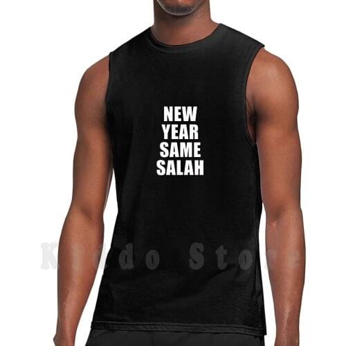 New Year Same Salah Fpl White Design Tank Tops Vest Sleeveless Fpl Fantasy Premier Football Soccer Epl Var