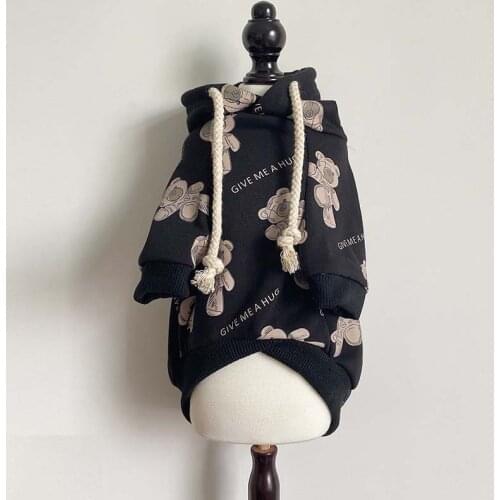 Pet clothes dog clothes autumn and winter clothes cat pet clothes autumn and winter new hooded sweater French bulldog clothes