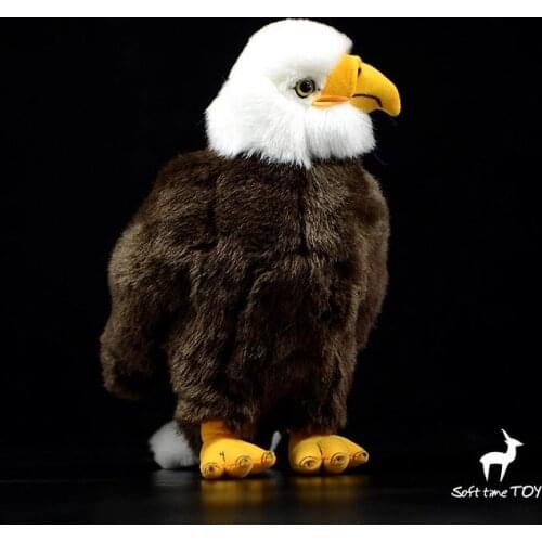 Plush toys children Bald eagle doll simulation doll toy gift