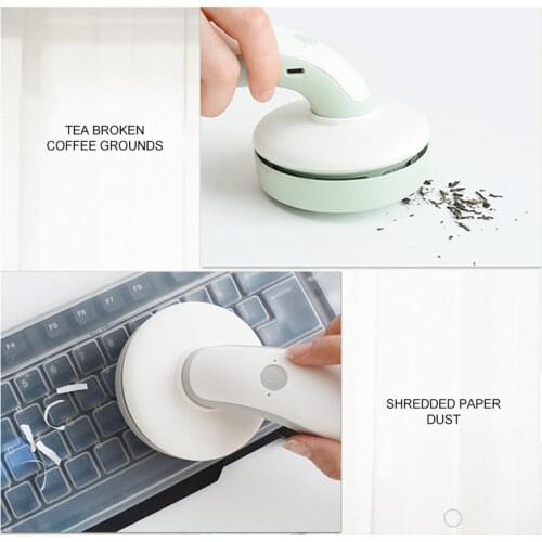 Useful Mini Vacuum Cleaner Small Sweeping Robot Office Desk Dust Home Bedroom Sweeper AUG889