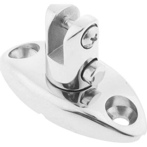 High Polished Universal Marine Grade Stainless Steel Boat Bimini Top Swivel Deck Hinge