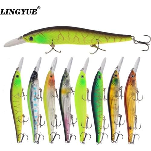 Retail Box Minnow Fishing Lure Hard Wobbler Crankbait Tight Isca Artificial Pesca 13cm 15.7g For Fish Cank Bait Pike Leurre