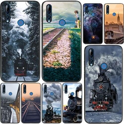Silicone Cover Train Railway Track For Huawei Honor 9 9X 9N 8S 8C 8X 8A V9 8 7S 7A 7C Pro lite Prime Play 3E Phone Case