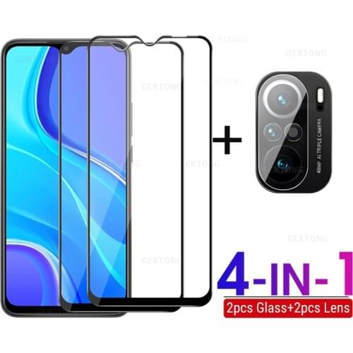 For Xiaomi Poco X3 M3 F3 Glass For Poco X3 Pro NFC Protective Glass Full Cover Camera Lens Screen Protector For Xiaomi Poco F3