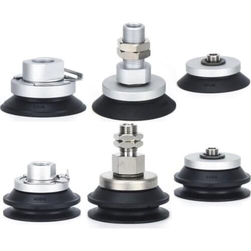 ZP3E Vacuum Suction Nozzle With Bracket BM / Um Organ Type Single Double Layer Grooved Manipulator Accessories Heavy Duty Suctio