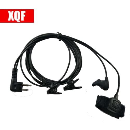 XQF 2 pin Earpiece Ear Bone Vibrate Finger PTT Headset For Motorola GP68, GP88, GP88S CP150, CP200 XTN446 CT150, CT250 Radio