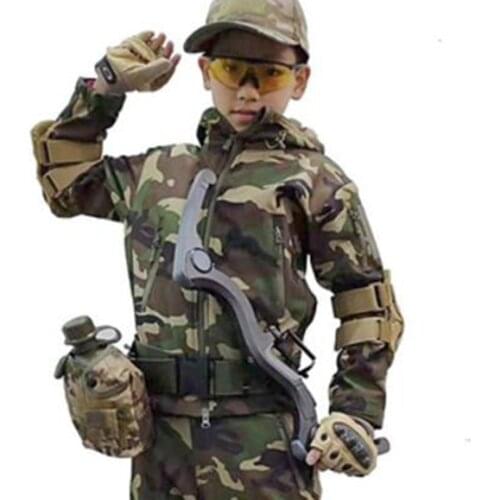 Winter Kids Outdoor Camping Hiking Trekking Skiing Jacket Children Waterproof Fleece Warm Coat Soft Shell Tactical Windbreaker