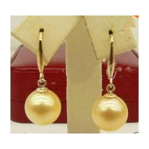 12 MM SOUTH SEA SHELL PEARL EARRING Lovely Fine Nobility Ladys Womens Earrings