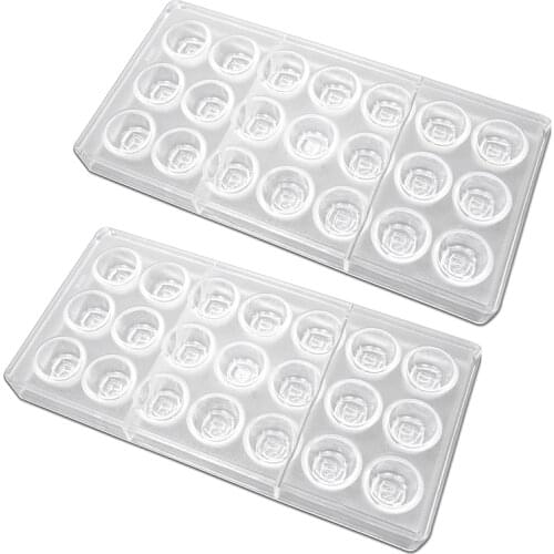 2 Pack Rose Shape Polycarbonate Chocolate Mold Candy Making Molds,Chocolate Shaped Tray for Jelly,Truffle,Sweets,Cookies