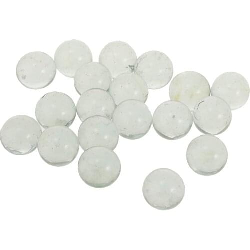 20Pcs 16mm Clear Glass Marbles Balls Vintage Game Toy for Children, Vase Filler, Fish Tank Decor