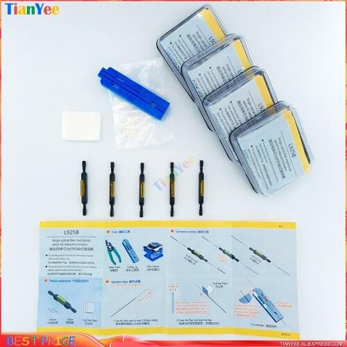 20pcs L925B Fiber Optic Fast Connector Fiber Optic Quick Connector Optical Fiber Mechanical Splice For Drop Cable