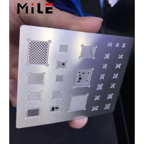 3D BGA Stencil A8 A9 A10 A11 A12 A13 A14 For iPhone 6/6P/6S/6SP/7/7P/8/8P/X/XR/XS/11/11Pro/MAX IC Solder Reball Tin Plant Net