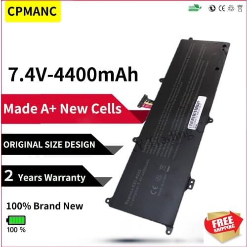 HSW 4400MAH Battery For Asus VivoBook S200 S200E X202 X202E X201 X201E S200E-CT209H S200E-CT182H C21-X202 C21X202