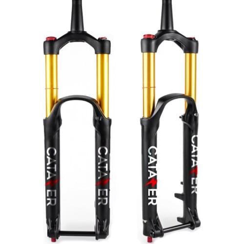 CATAZER MTB 27.5/29er Air Suspension Fork Travel 170mm Thru-axle 110x15mm Boost Tapered Hydraulic Lockout with Rebound Damping
