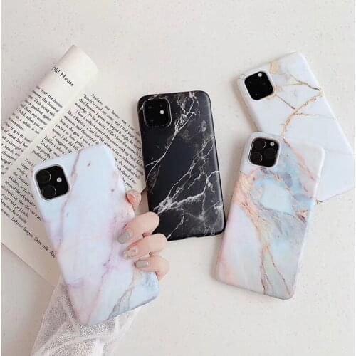 Classical Marble Phone Case For iphone 11 11Pro Max X XS Max XR 7 8 Plus 6 6S Full Body Protective Soft TPU Back Cover