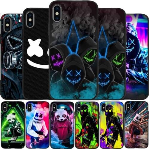 DJ Man Antigas mask Black Silicone Phone Case For IPhone 12 Mini 11 Pro Max XR XS XSMax X 5 5S SE 2020 6 7 8 Plus TPU Cover
