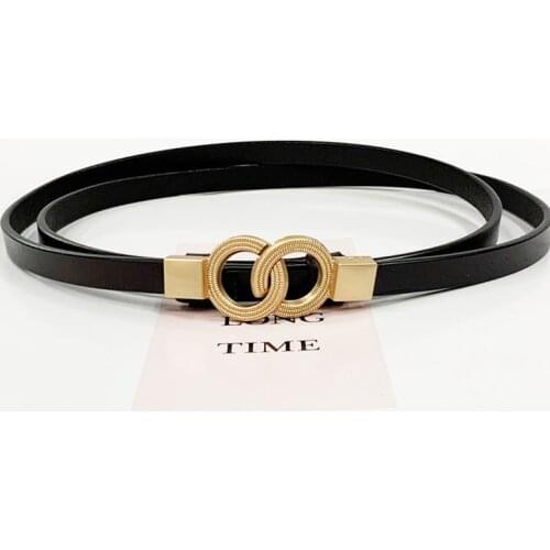 Designer Belts for Women High Quality Genuine Leather Belt Luxury Adjustable Long Thin G Ceinture Femme Waist Easy Cintos