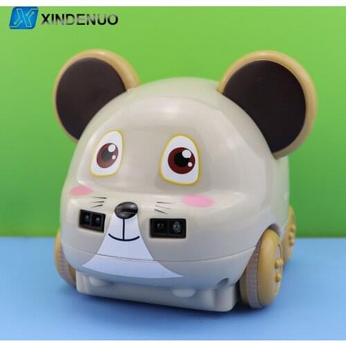 RC CAR Inductive Childrens toy cars follow interactive cartoon animals music lights fun little toys childrens holiday gifts