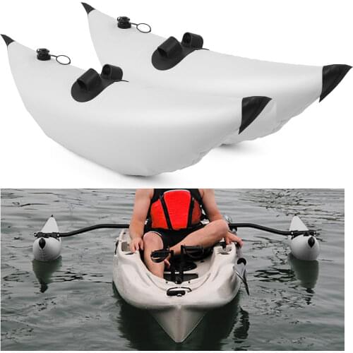 Kayak PVC Inflatable Outrigger Float with Sidekick Arms Rod Kayak Boat Fishing Standing Float Stabilizer System Kit