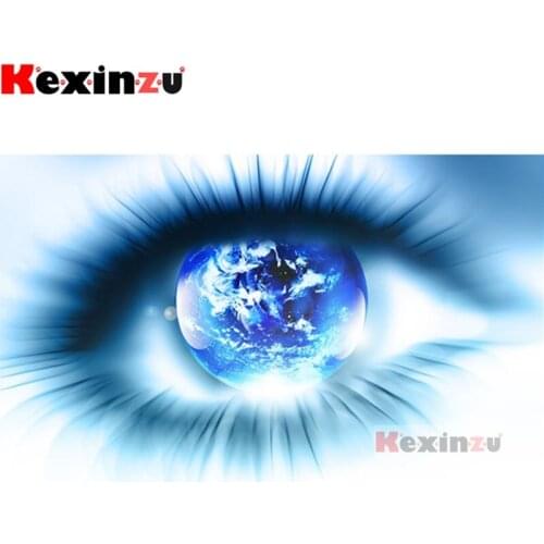 Kexinzu Full 5D DIY Square/Round Drill Diamond Painting "Planet eye" 3d Embroidery Mosaic Cross Stitch Decor Gift X4842