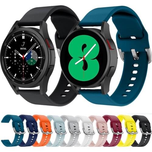 Soft Silicone Straps For Samsung Galaxy Watch 4 Classic 46mm 42mm Sports Bracelet For Galaxy Watch4 44mm 40mm Correa Wristband
