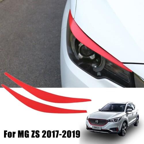 Car Headlight Eyebrow Sticker For MG ZS 2017 2018 2019 2020 MGZS MG ZX Auto Decoration Accessories Stickers