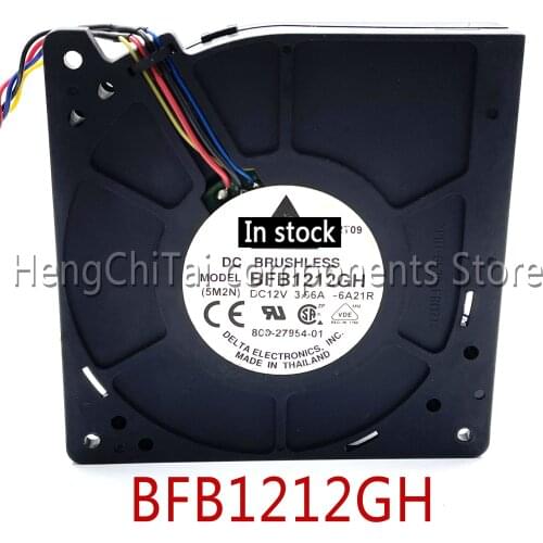 Original 100% working 12V 3.96A BFB1212GH 12032 120x120x32mm 12cm 120mm server inverter blower cooling fan