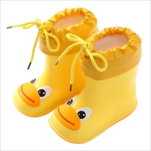 2021 Hot New Fashion Classic Children Rainboots PVC Rubber Kids Baby Cartoon Shoes Childrens Water Shoes Waterproof Rain Boots