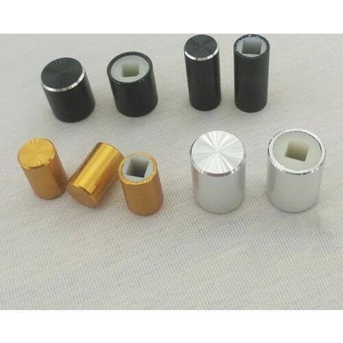 Outside Aluminum 3.2mm square hole power switch button cap x10