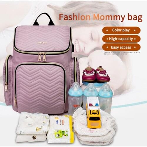 Mommy Bag Baby Diaper Bag Waterproof Fashion Nylon Backpack Multifunctional Large Capacity Diaper Bag Travel Baby Stroller Bag
