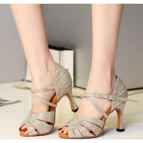 Women Shoes Latin Dance Shoes Waltz Party Square Jazz Shoes Ladies Ballroom Dance Shoes Samba Shoes Sneakers IDancing
