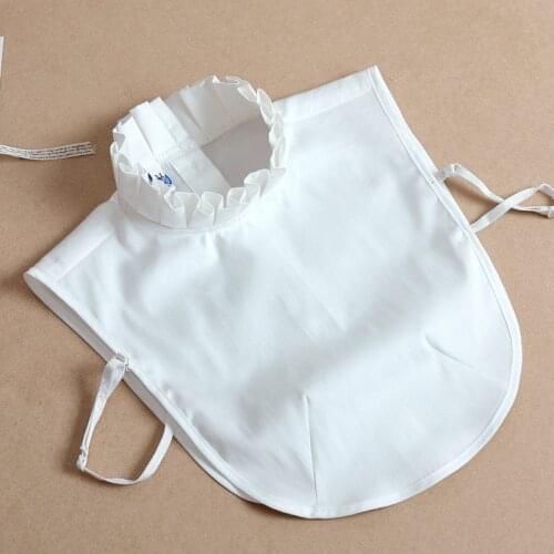 Vintage White Womens Fake Collar 2021 Ladies Fake Shirt Collar Solid Color Sweater Decorative Women False Detachable Collar