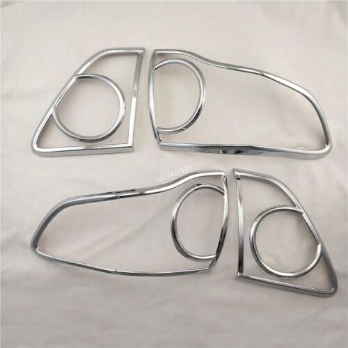 For Toyota Corolla Altis 2007 2008 2009 2010 car body Rear tail back Light lamp frame styling ABS Chrome cover trim